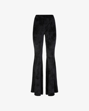Velvet Trousers | Women Trousers Black | GCDS®